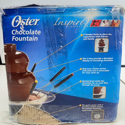 Oster Chocolate Fountain, 3-Tier with Fondue Forks - New Open Box