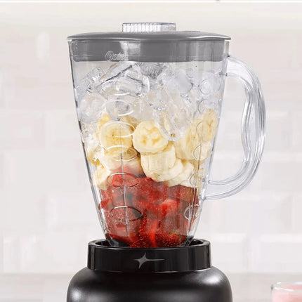 Oster 6-Cup 5-Speed 700-Watt Blender with Plastic Jar, Black - New