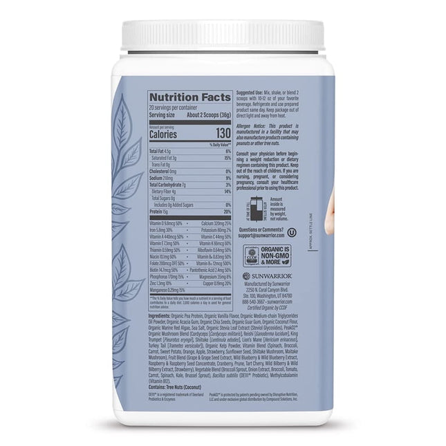 Sunwarrior Shape Lean Superfood Shake Vanilla flavor - 1.59 LB