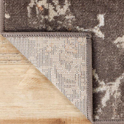 Superior Jacobean Collection Indoor Large Area Rug, 5' x 8', Chocolate, New