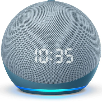 Amazon Echo Dot (4th Gen) Smart Speaker with Clock and Alexa - Twilight Blue Open Box