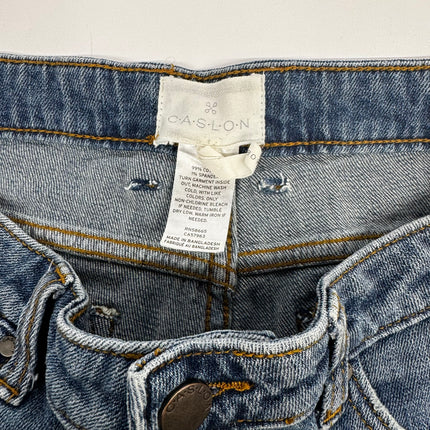 Caslon Women's Blue Light Wash Cuffed Denim Shorts, New, Size 27