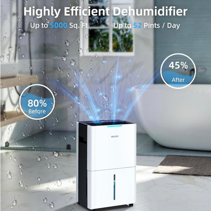 Aiusevo 52 Pint Dehumidifier for Large Rooms - New Open Box