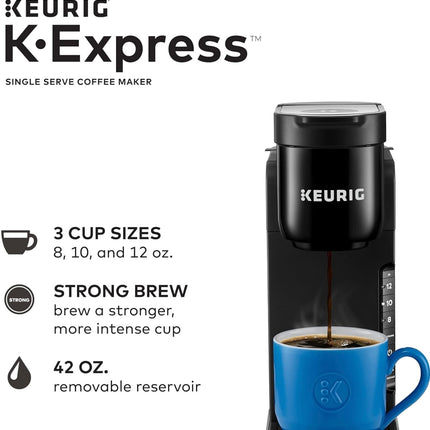 Keurig K-Express Single Serve K-Cup Pod Coffee Maker, Removable Reservoir, Strong Brew Function (Open Box) New