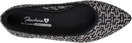 SKECHERS Women's Cleo Point Chic Allure Slip-On Flats