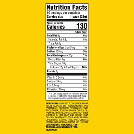 Nilla Mini Vanilla Wafer Cookies Snack Packs - 10oz/10ct Exp. 01/10/2027