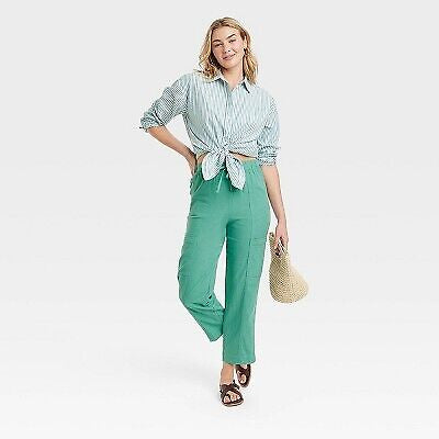 Universal Thread Women’s Linen Blend Utility Pants, Size S