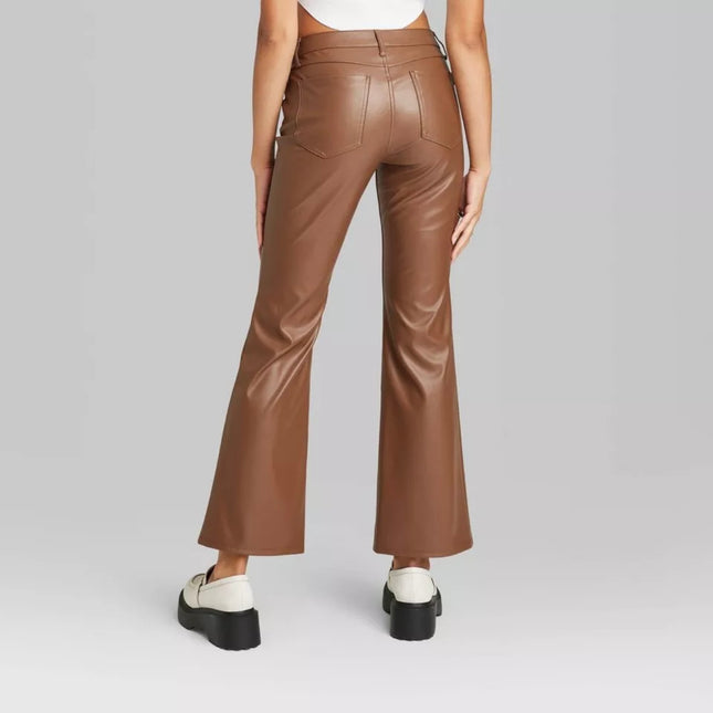 Wild Fable Women’s Faux Leather Pants - New Size 8