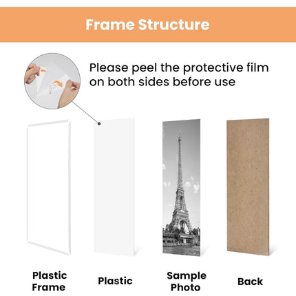 Upsimples 20x30 Frame White 3 Pack, Frame Onl,  Open Box