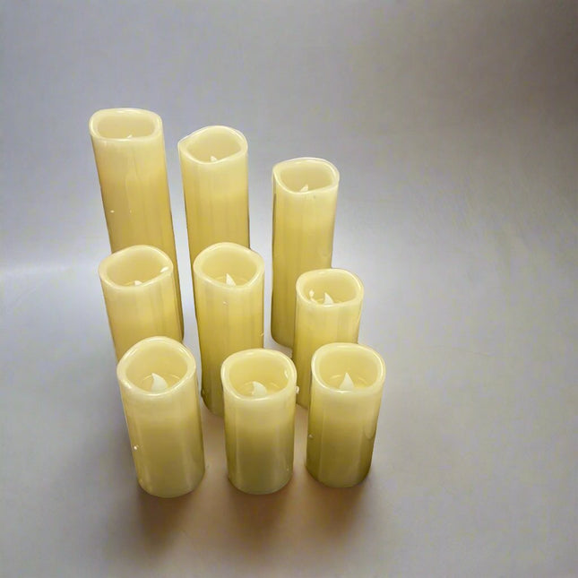 Set of Flameless LED Candles in packaging, available at a discounted price as an open box item.”
