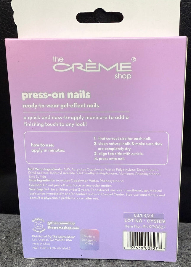 The Crème Shop Press On Nails For Kids - Set of 20