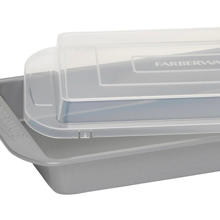 Farberware 9x13 Inch Nonstick Rectangular Baking Pan with Lid - New