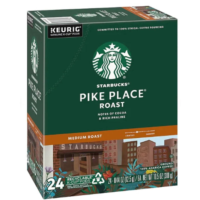 Starbucks Pike Place Medium Roast K-Cup Coffee Pods (24 Count) 8/27/2027
