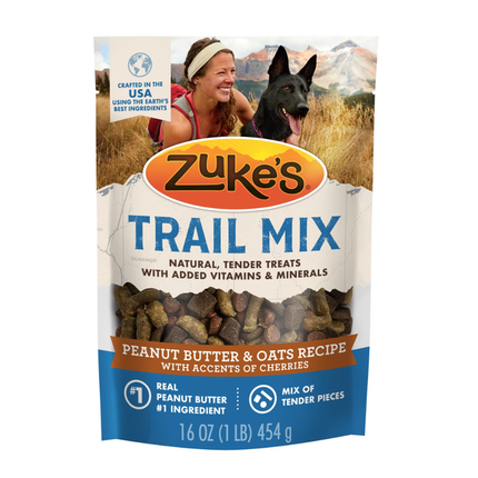 Zuke’s Trail Mix Pet Treats for Dogs, Real Chicken Recipe Soft Dog Treats, 16 oz Pouch (01/2027)