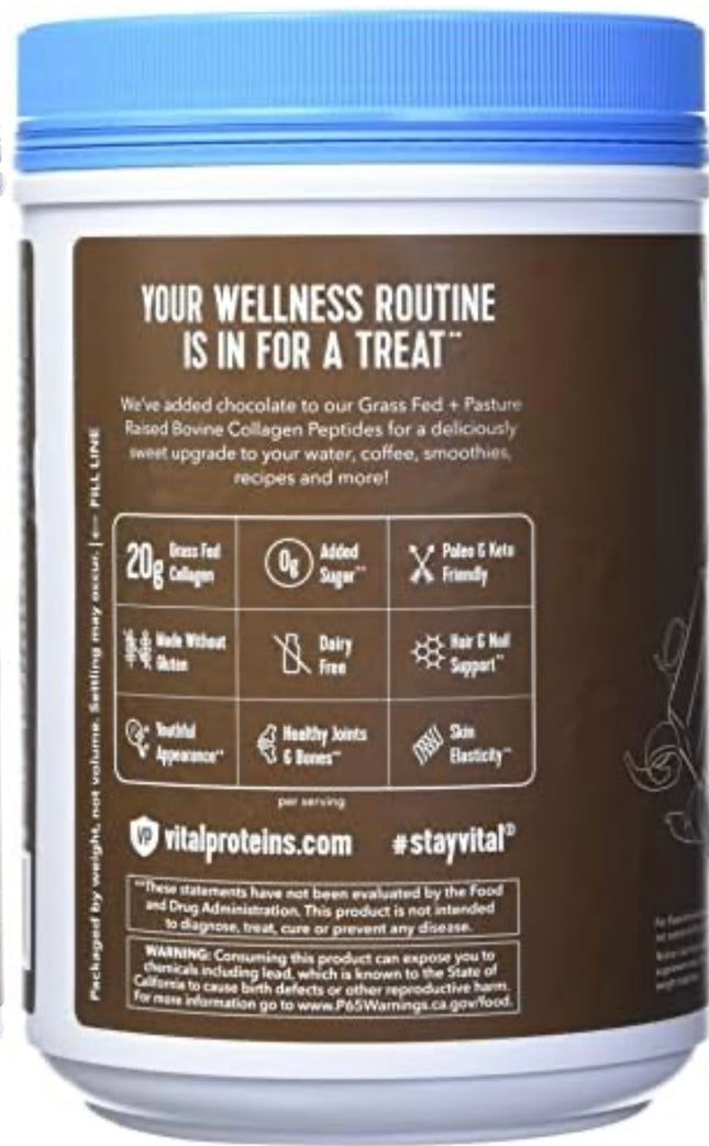 Vital Proteins Collagen Peptides, Chocolate Flavor - 32.56 oz, New