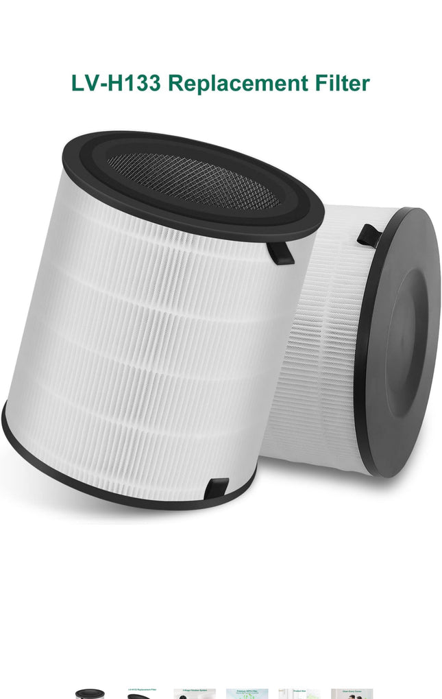 NXBHG LV-H133 Replacement Filter - True HEPA and Activated Carbon, Open Box