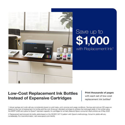 Epson EcoTank ET-2400 All-in-One Supertank Printer - Black, New
