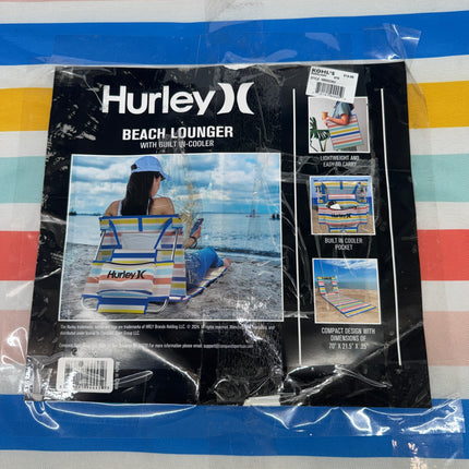 Hurley Reclining Beach Mat with Insulated Cooler Pocket
