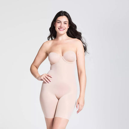 ASSETS by SPANX Flawless Finish Strapless Bodysuit Size XL New