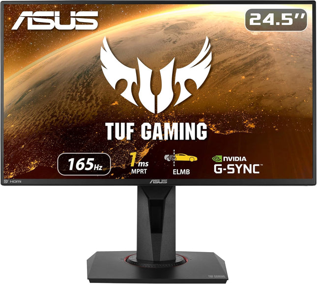ASUS TUF Gaming VG259QR 24.5” 1080p 165Hz Monitor G-SYNC DisplayPort – New