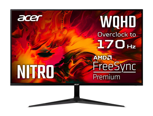 Acer Nitro RG321QU 31.5” WQHD 170Hz Gaming Monitor FreeSync IPS – New
