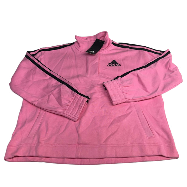 Adidas Girls' Size M (10/12) Pink Pullover Sweatshirt New
