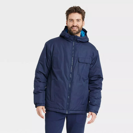 All in Motion Men's Winter Jacket, Blue, New, Size XL

