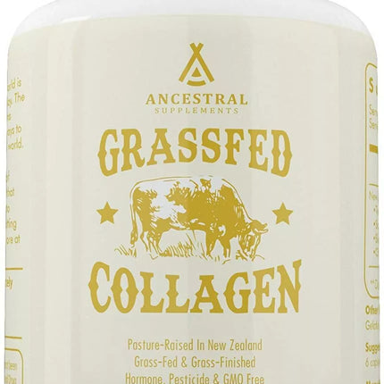 Ancestral Supplements Grass Fed Collagen Capsules 180 Count New, EXP:08/2027