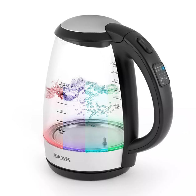 Aroma 1.7L Digital Glass Kettle - New