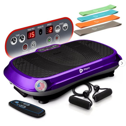 Lifepro Waver Vibration Plate Exercise Machine – Full-Body Vibrating Plate for Lymphatic Drainage, Toning & Weight Loss –