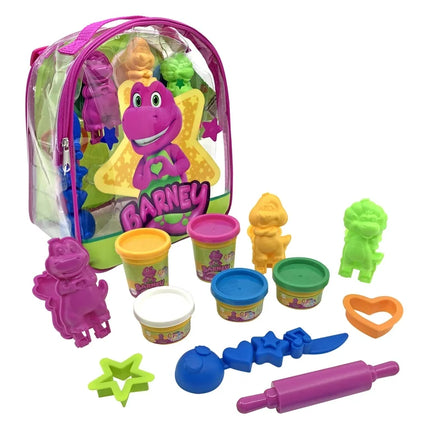 Barney & Friends On-the-Go Backpack Fun Dough Molding Set Playset