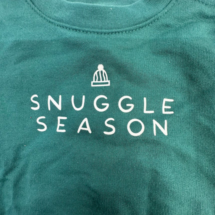 Cat & Jack Baby “Snuggle Season” Green Sweatshirt, New