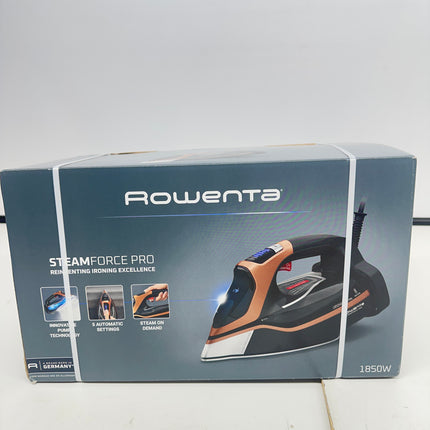 Rowenta Steam Force Pro Stainless Steel Soleplate Steam Iron - New