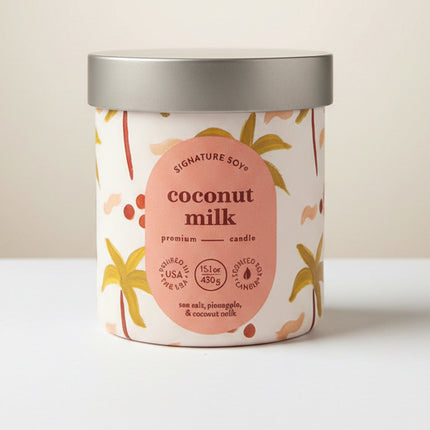 Signature Soy 2 Wick Scented Candle - Coconut Milk, 15.1 Oz
