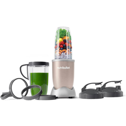 NutriBullet Pro 900 Watt Personal Blender - 13-Piece High-Speed Blender/Mixer System, Champagne - New Open Box Amazon Return