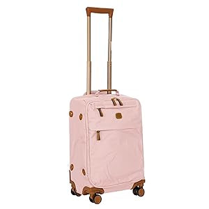 Brics Milano X - Travel Luxury Luggage Bag, Carry On With Spinner Wheels 21 In. Pink