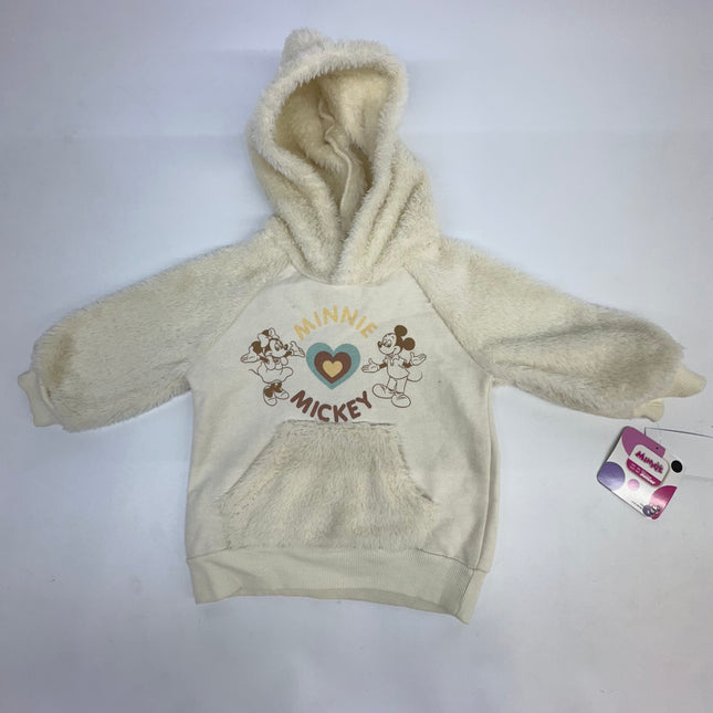 Disney Junior Minnie and Mickey Kids’ Sherpa Hoodie, New