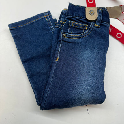 Cat & Jack Baby Denim Jeans with Suspenders - New, Size- 18M