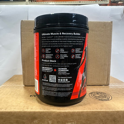 Six Star Creatine X3 Fruit Punch 2.45lbs, 8g Creatine Mono, Exp. 10/19/2025