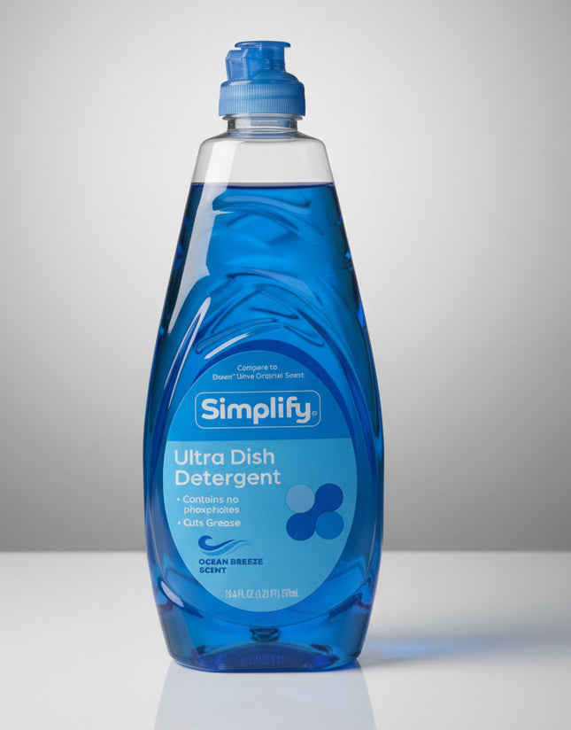 Rite Aid Simplfy Dish Detergent Liquid Ocean Breeze - 19.4z