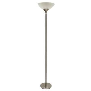 Brushed Steel Floor Lamp 70” Open Box Small Imperfection