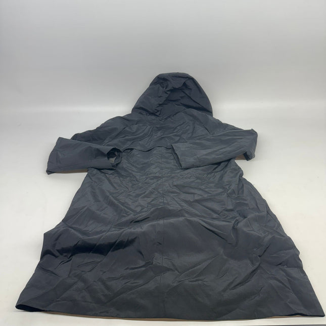 BCBGeneration Women's Black Hooded Long Rain Jacket Size L New Without Tags