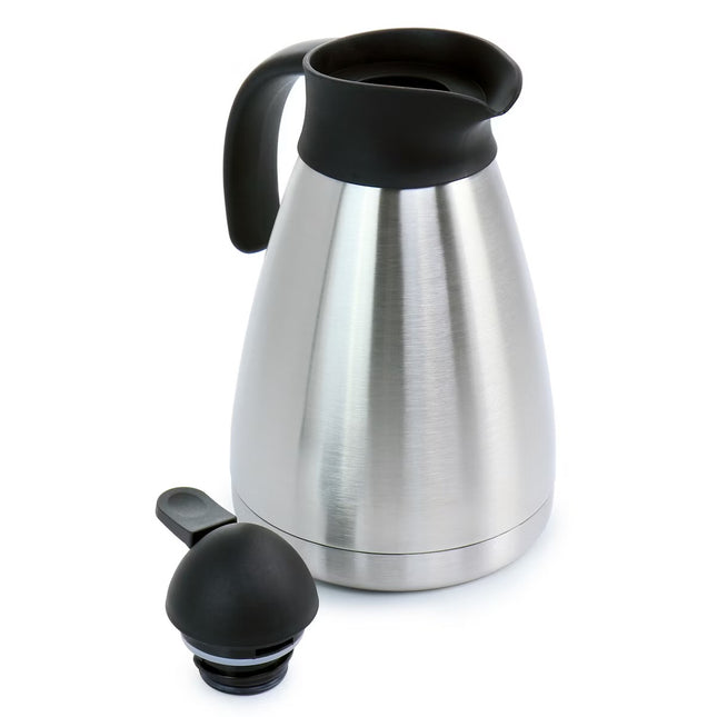 Mr. Coffee Olympia 34 OZ Thermal Coffee Carafe – Stainless Steel Double Wall Insulated Coffee Pot with Lid and Handle