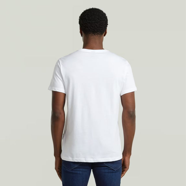 G Star Men’s Chest Logo T Shirt - White Size XL