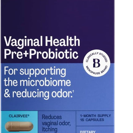 Bonafide Clairvee Vaginal Probiotic for Relief from Odor, Itching, & Discharge. — 1-Month Supply