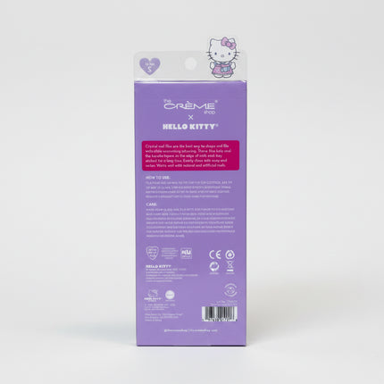 The Creme Shop x Hello Kitty Premium Crystal Glass File Nail Set Case Purple