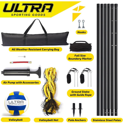 Ultra Sporting Goods Volleyball Net Set - New Open Box