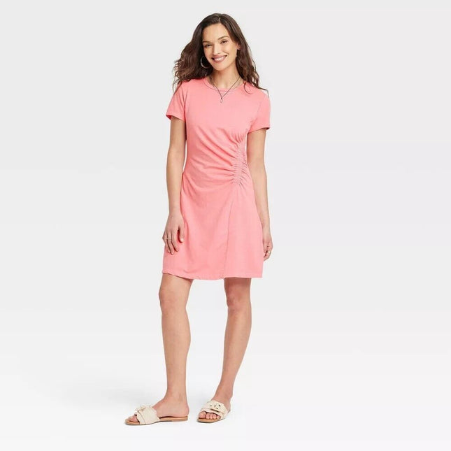 Universal Thread Goods Co. Pink Ruched Dress