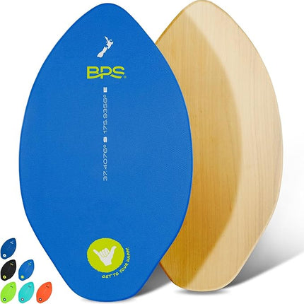BPS New Zealand ‘Shaka’ Skimboard with EVA Grip Pad - Multiple Sizes (Open Box)