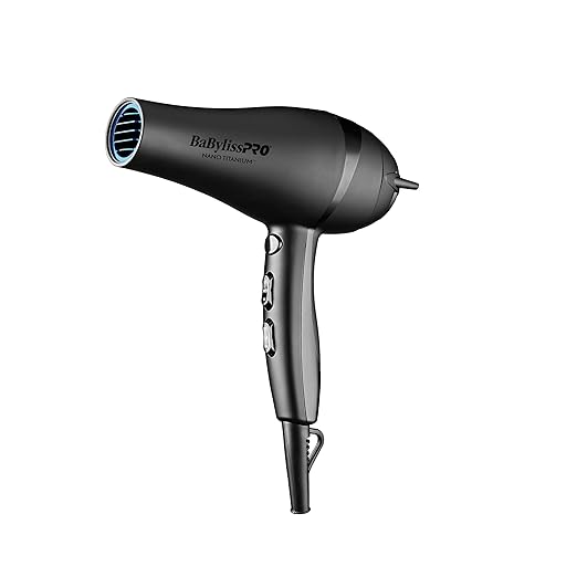 BaBylissPRO Nano Titanium 2000-Watt Hair Dryer, Professional/Ionic (New)
